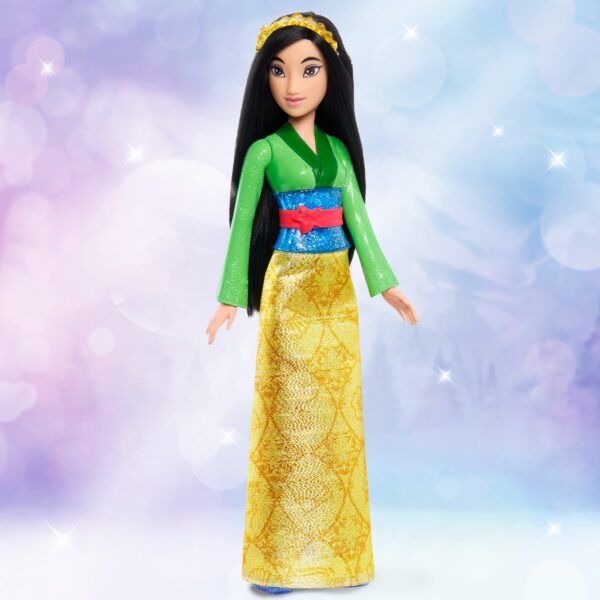 Disney Princess Dolls, New for 2023, Mulan Posable Fashion Doll with Sparkling Clothing and Accessories, Disney Movie Toys