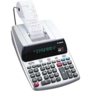 Canon Office Products 2202C001 Canon MP25DV-3 Desktop Printing Calculator with Currency Conversion, Clock & Calendar