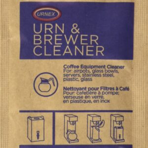 Urnex Original Urn and Brewer Cleaner – 100 (1 Ounce Packets) – Professional Coffee Equipment Cleaner for Air Pot Glass Bowl Server Stainless Steel Plastic Glass