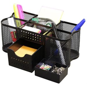 DecoBros Desk Supplies Organizer Caddy, Black
