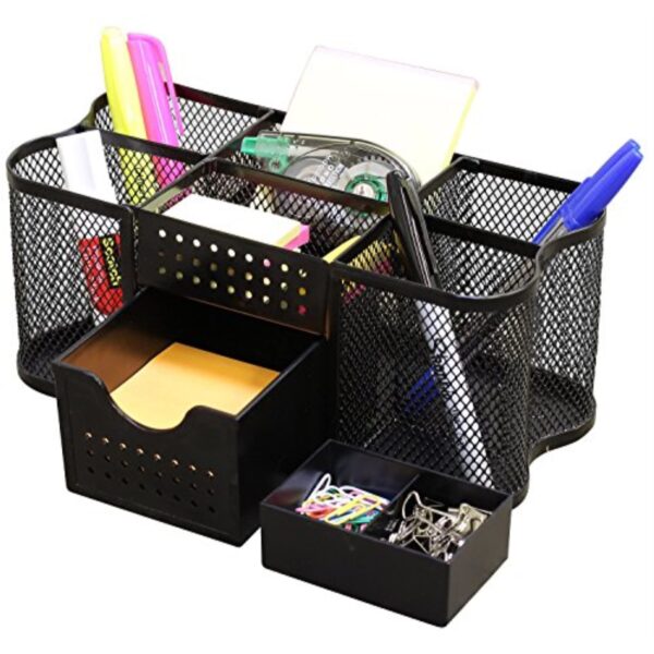 DecoBros Desk Supplies Organizer Caddy, Black